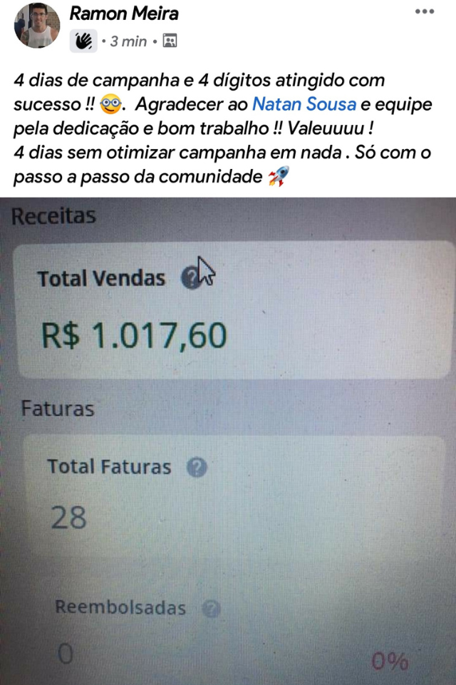 Print de resultado de aluno